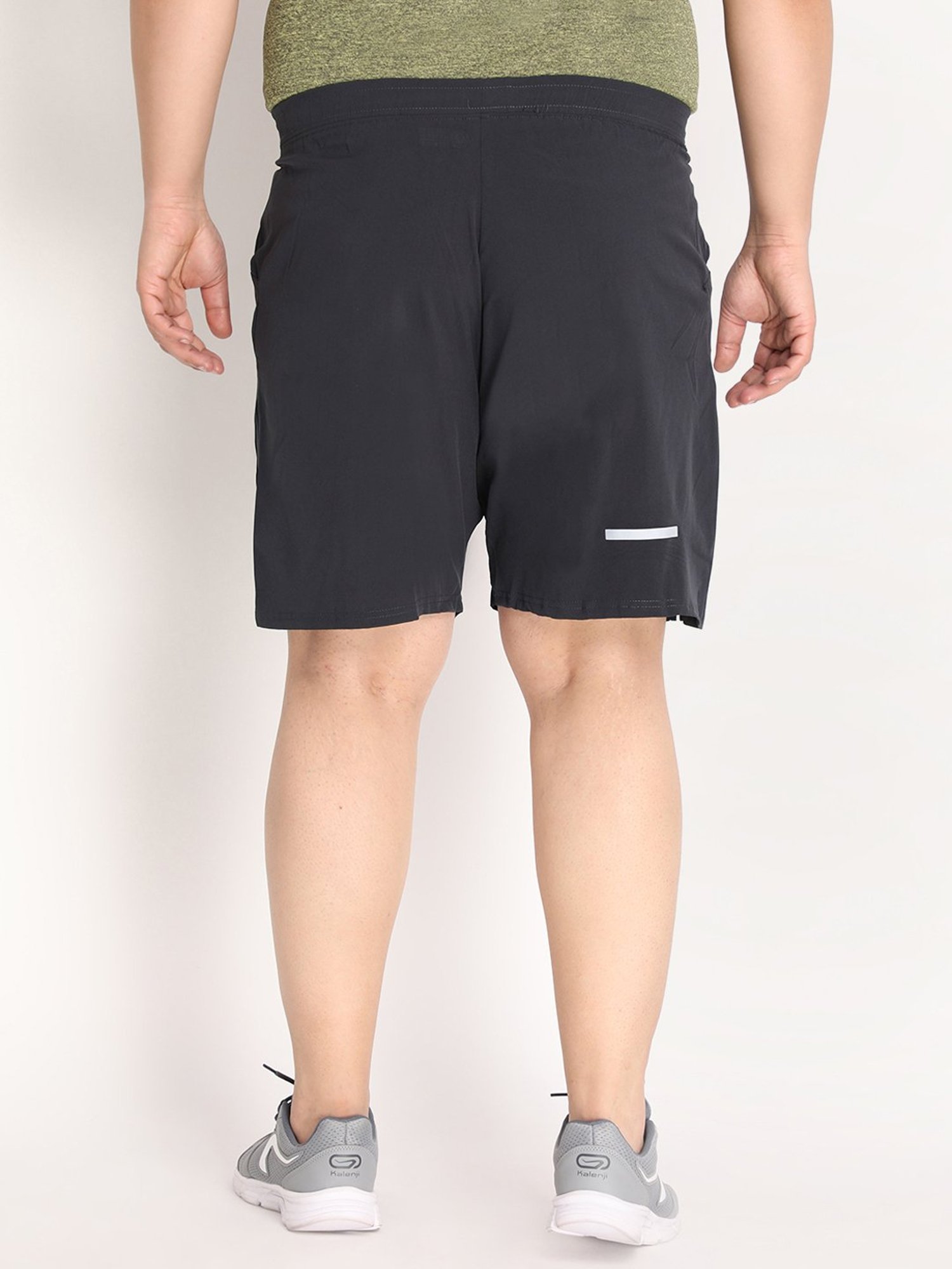 Chkokko Dark Grey Regular Fit Shorts