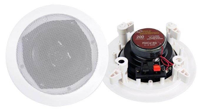 PYLE PDIC61RD 6.5'' 200W 2-Way In-Ceiling/Wall Speaker System White (20 Pack)
