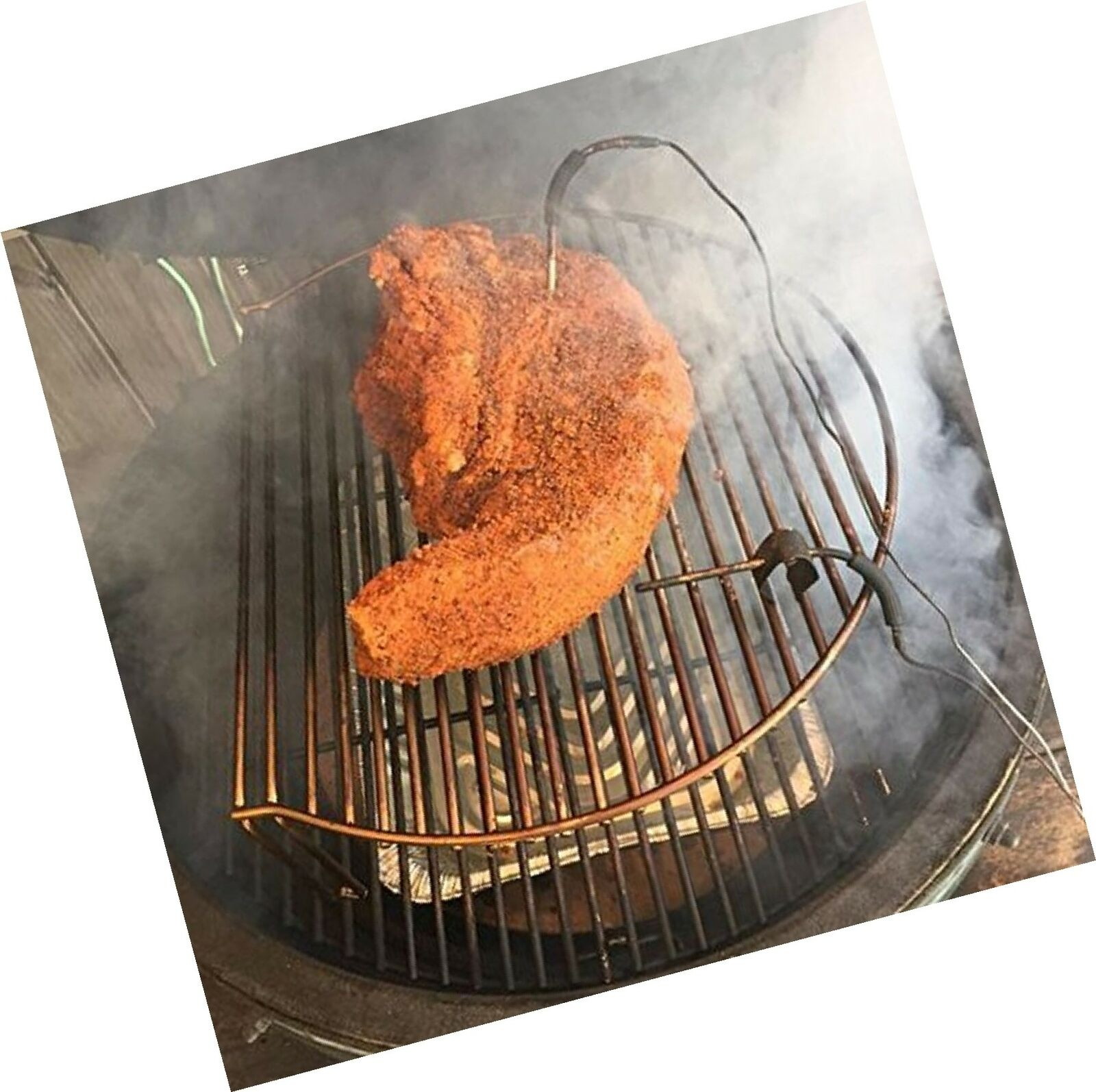 Aura Outdoor Products AOP-GX Stack Rack Grill Extender for Big Green Egg, Kam...