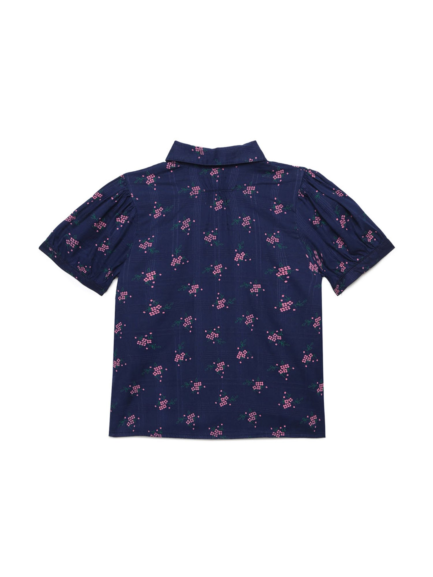 Under Fourteen Only Kids Navy Printed Top