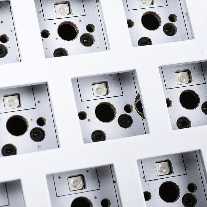 Geek Customized GK61 Hot Swappable RGB Keyboard Customized Kit PCB Mounting Plate Case -