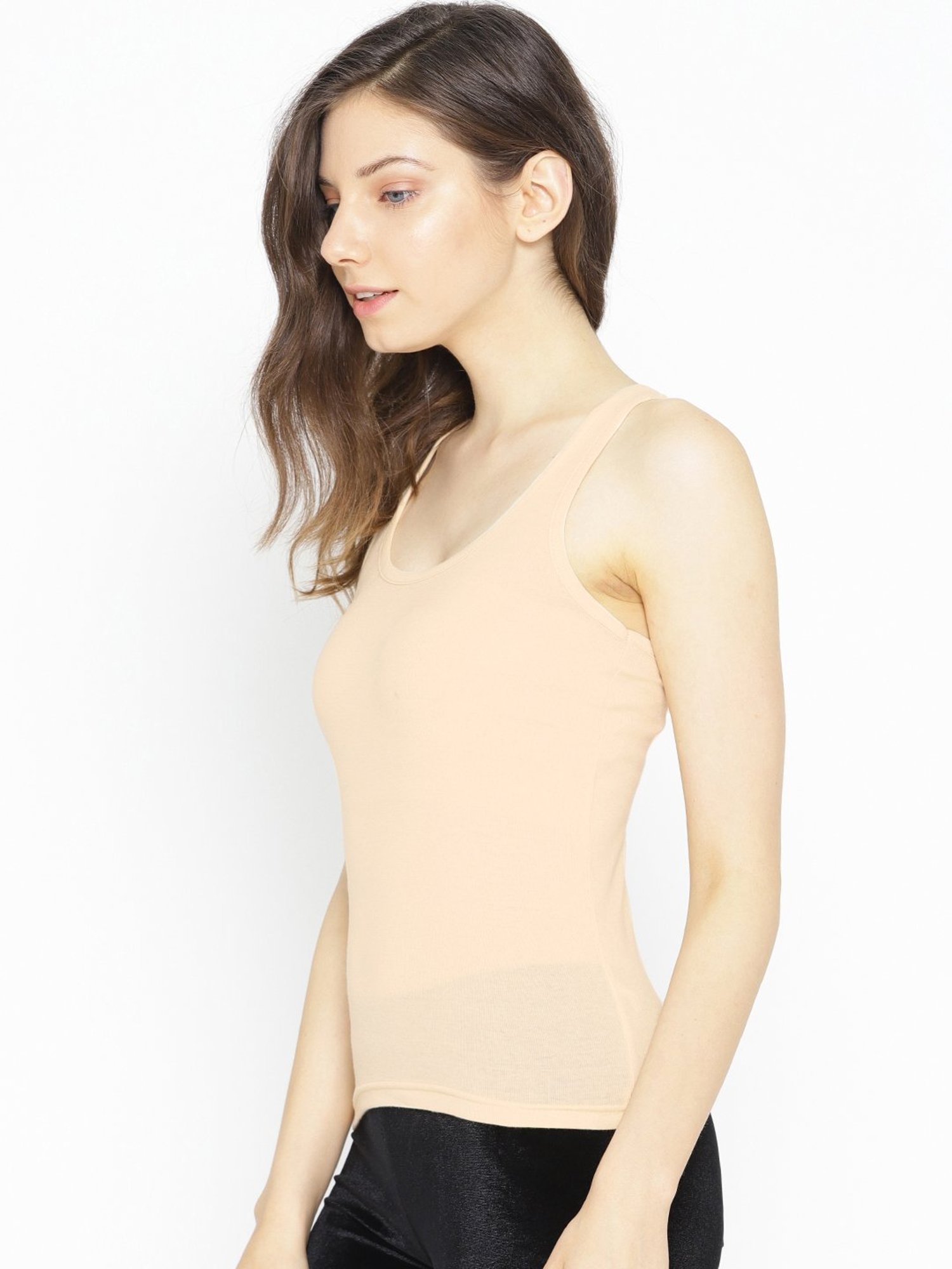 Lady Lyka Multicolor Cotton Camisole (Pack Of 2)