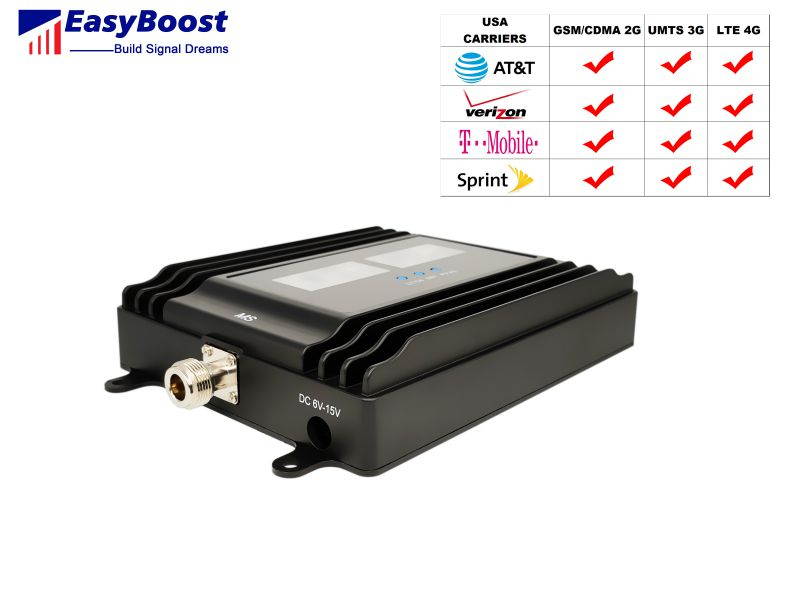 FCC approval 2G 3G 4G Signal Booster Work For AT&T T-Mobile Verizon Sprint With TWO Digital LCD Coverage Up To 12000 Sq ft With All Needed Antennas And Cables