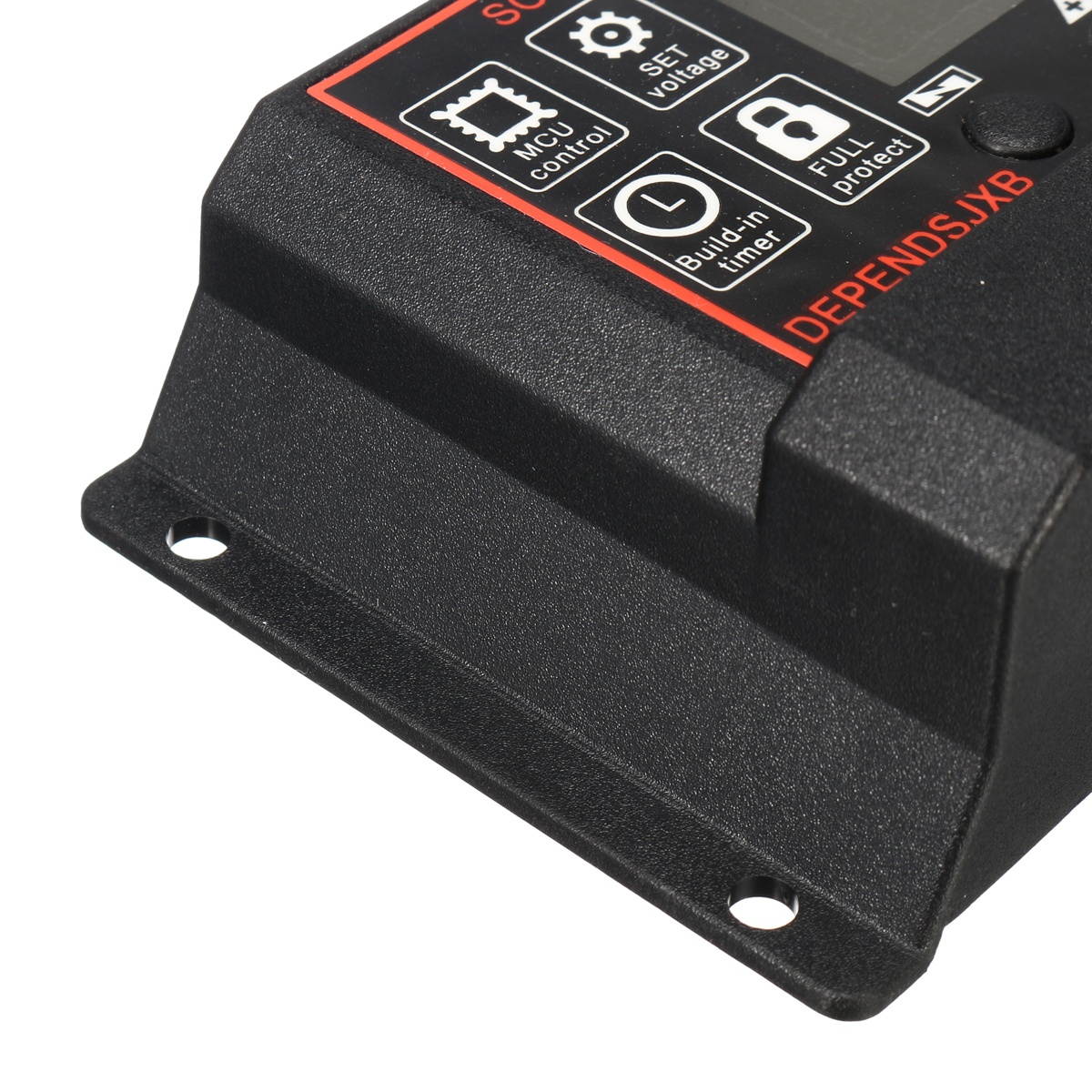 10A-60A 12V/24V Auto Solar Controller LCD Solar Charge Controller PWM Solar Panel Controller Battery Regulator With 2 USB Port