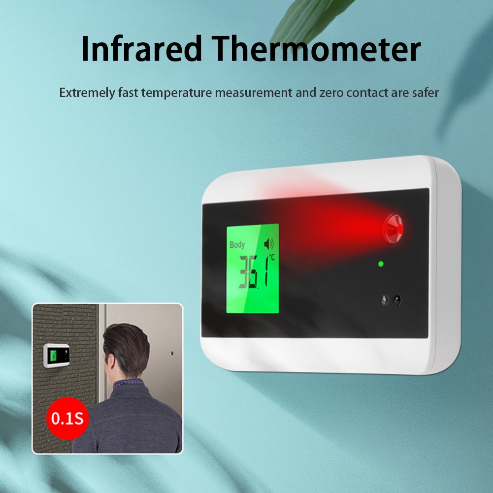 2 In 1 Bluetooth Control Infrared Thermometer Non Contact Door Bell USB Forehead
