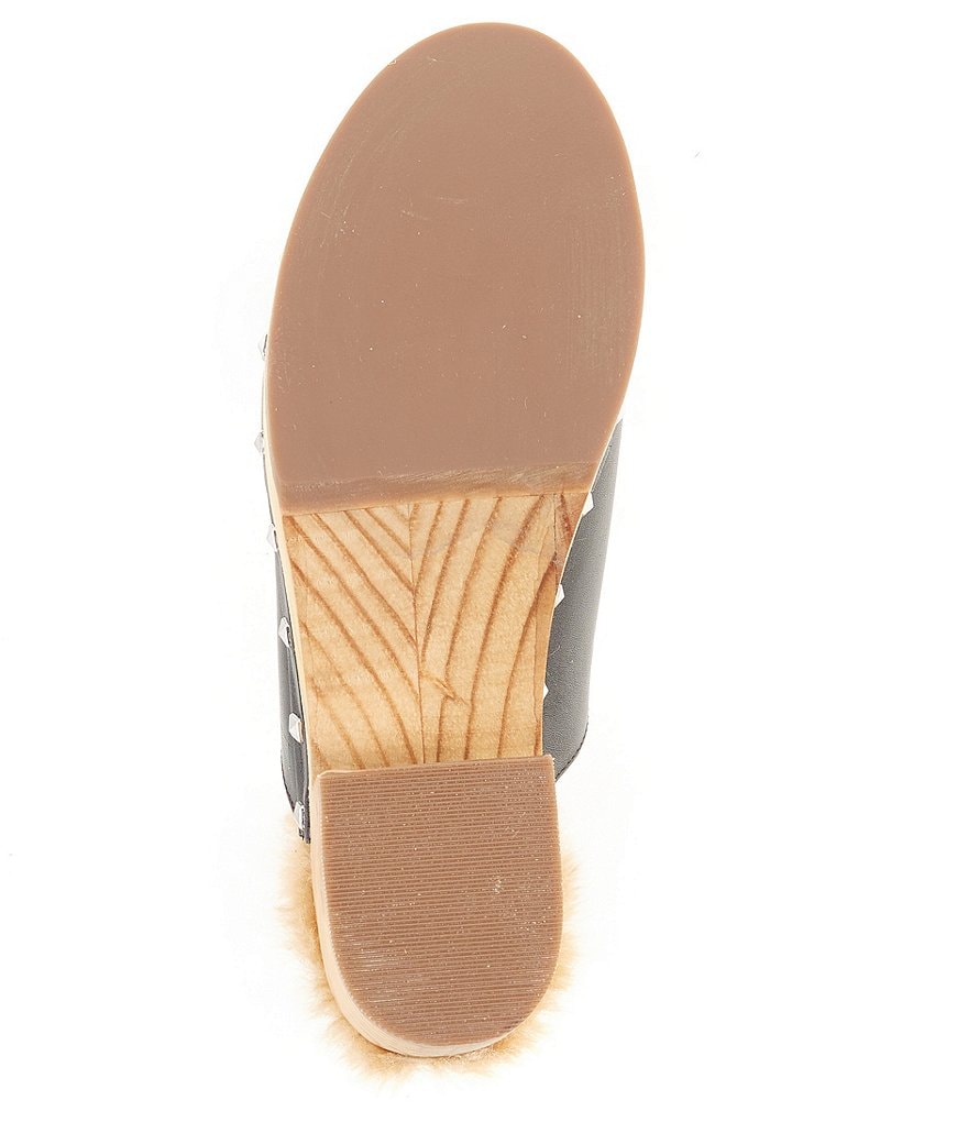Steve Madden Brooklyn Leather Studded Platform Clogs