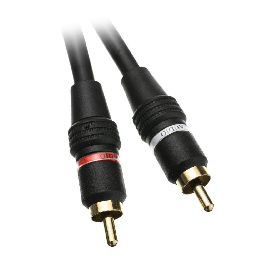 CableWholesale 6-Feet 2 RCA Male/2 RCA Male Audio Cable (10R2-02106)
