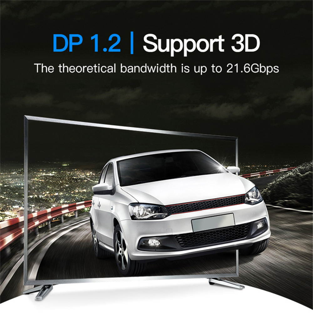 Vention DP Male to Male Cable Displayport Cable DP to DP Cable Computer TV Adapter Display Port Connector for PC Macbook HDTV Projector 4K@60Hz