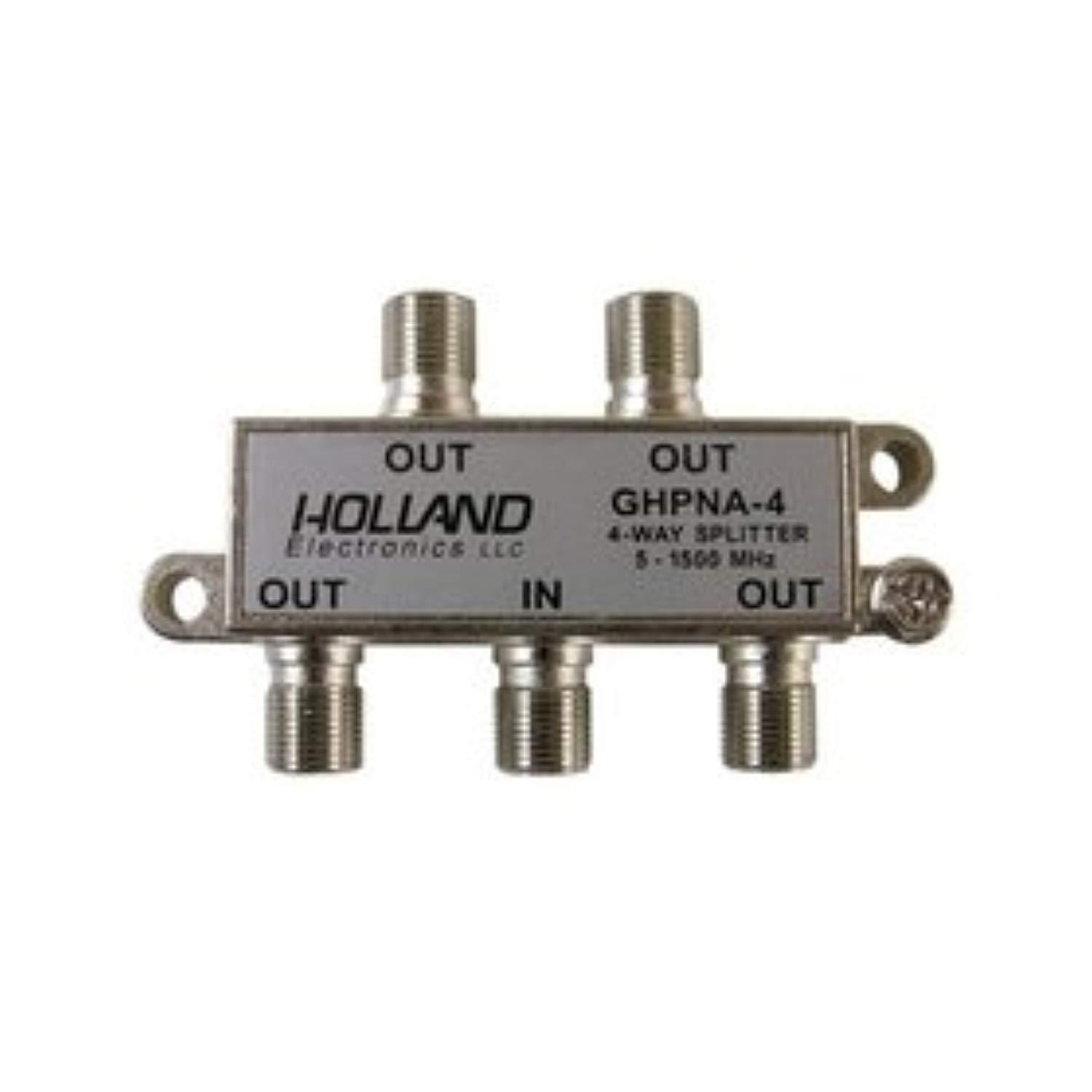 holland 4 way broadband splitter for iptv & u-verse homepna 3.1 tested & certified