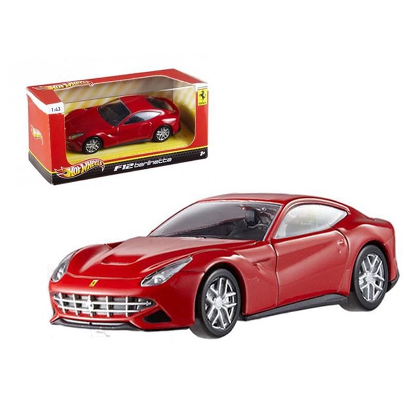 Ferrari F12 Berlinetta Red 1/43 Diecast Model Car by Hotwheels