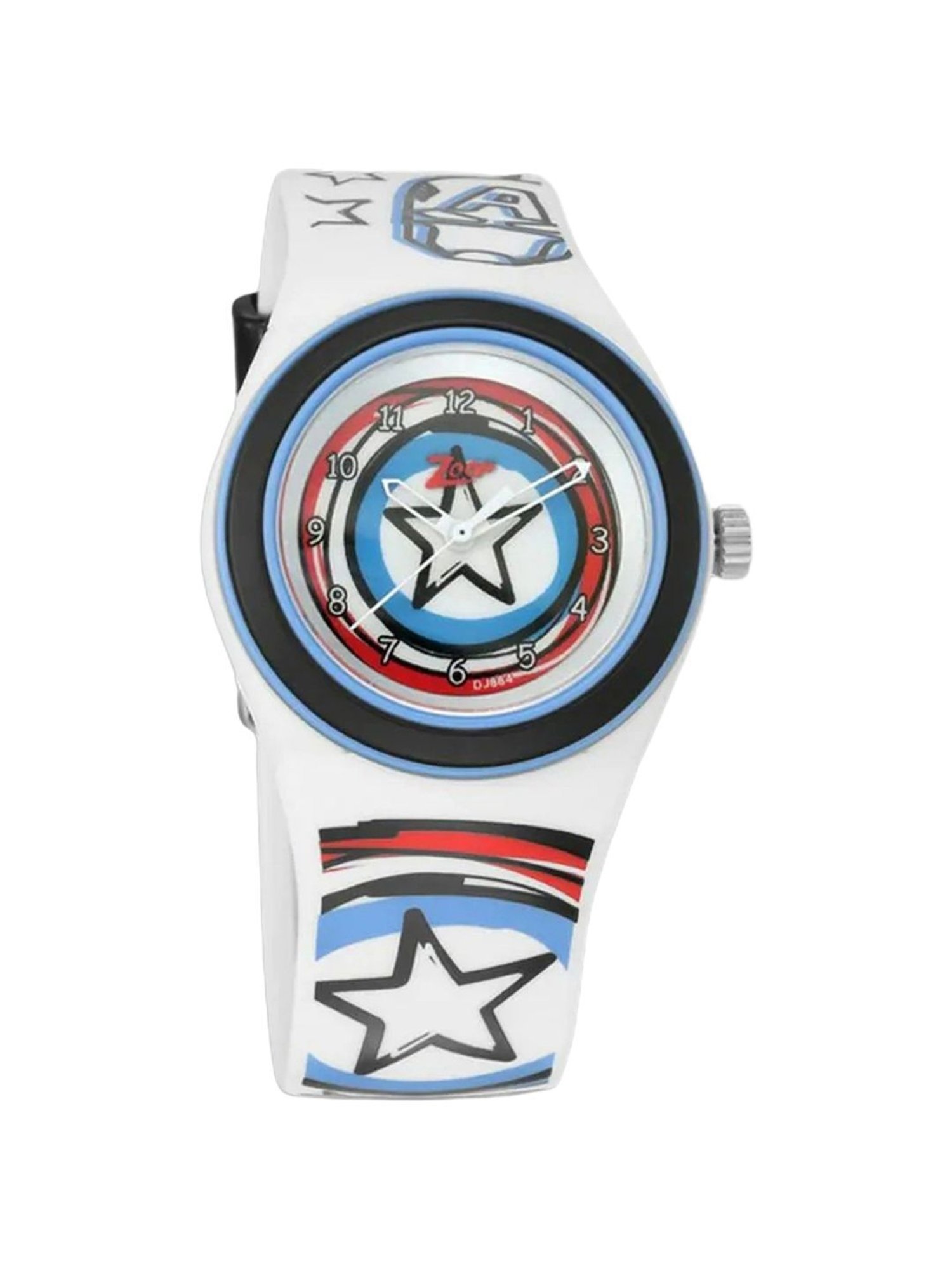 Zoop NSC4048PP28 Marvel 2019 Captain America Analog Watch for Kids