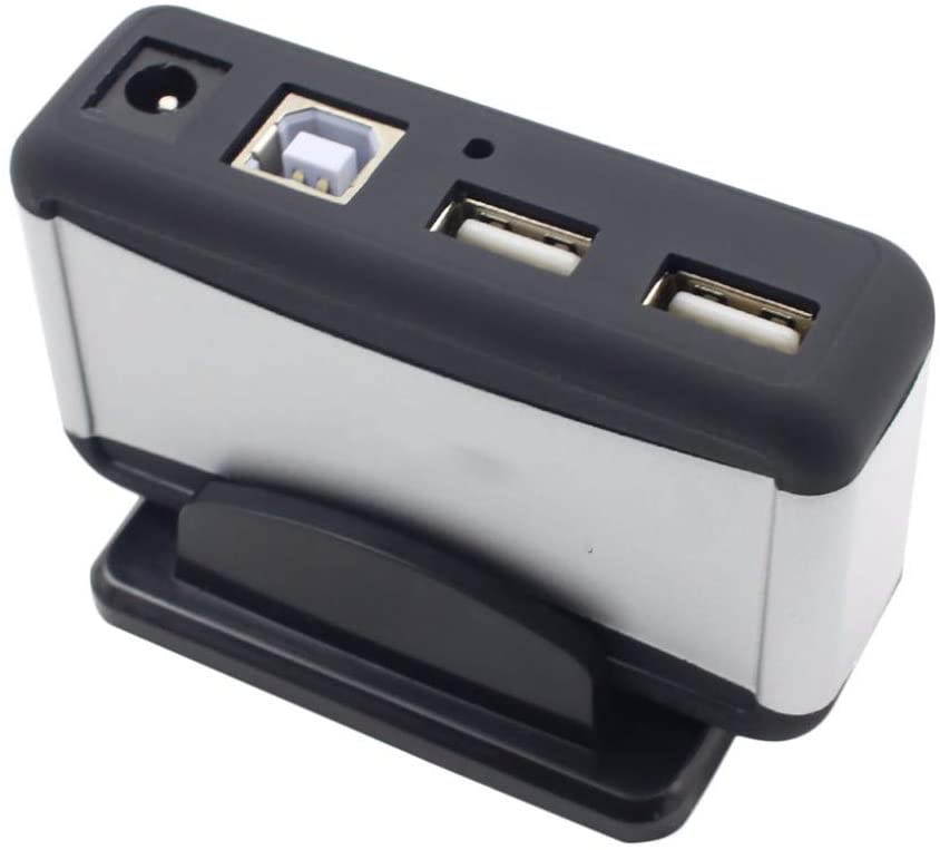 High Speed 7 Port USB 2.0 Hub Splitter with AC Power Adapter EU/US/UK Plug 480Mbps for Desktop Laptop PC Computer