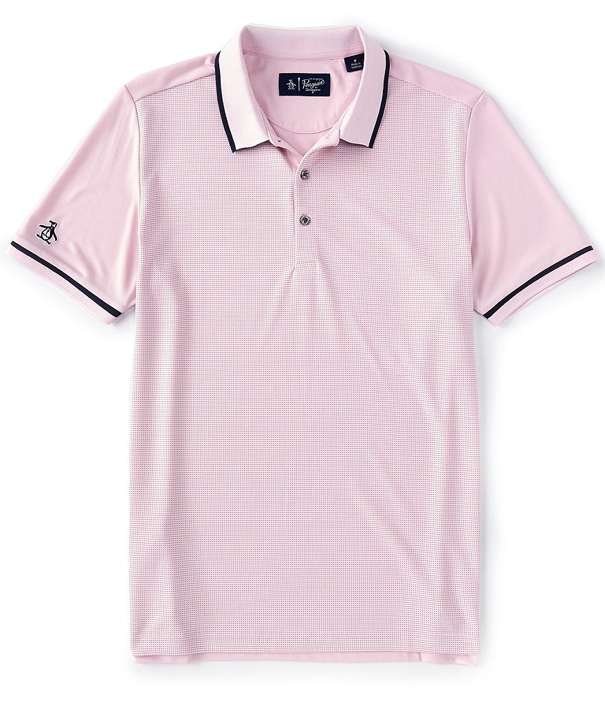 Original Penguin Birdseye Block Short Sleeve Golf Polo Shirt