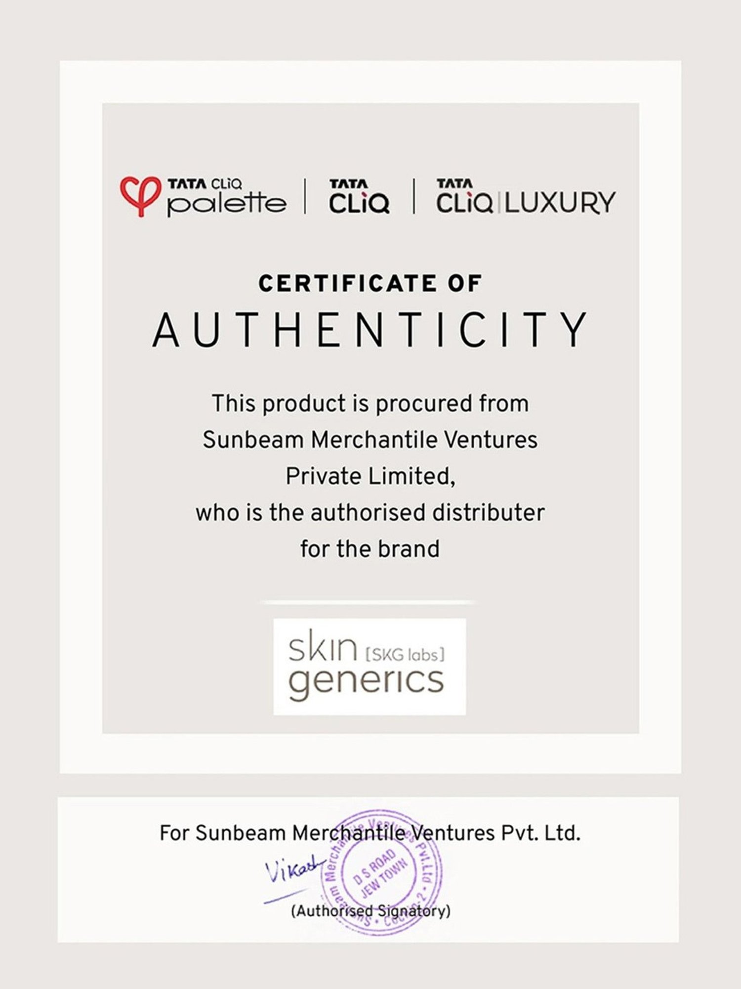 Skin Generics Hyaluronic Acid Moisturising Serum - 30 ml