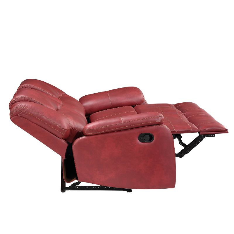 Katrine Manual Reclining Loveseat Red - Steve Silver Co.