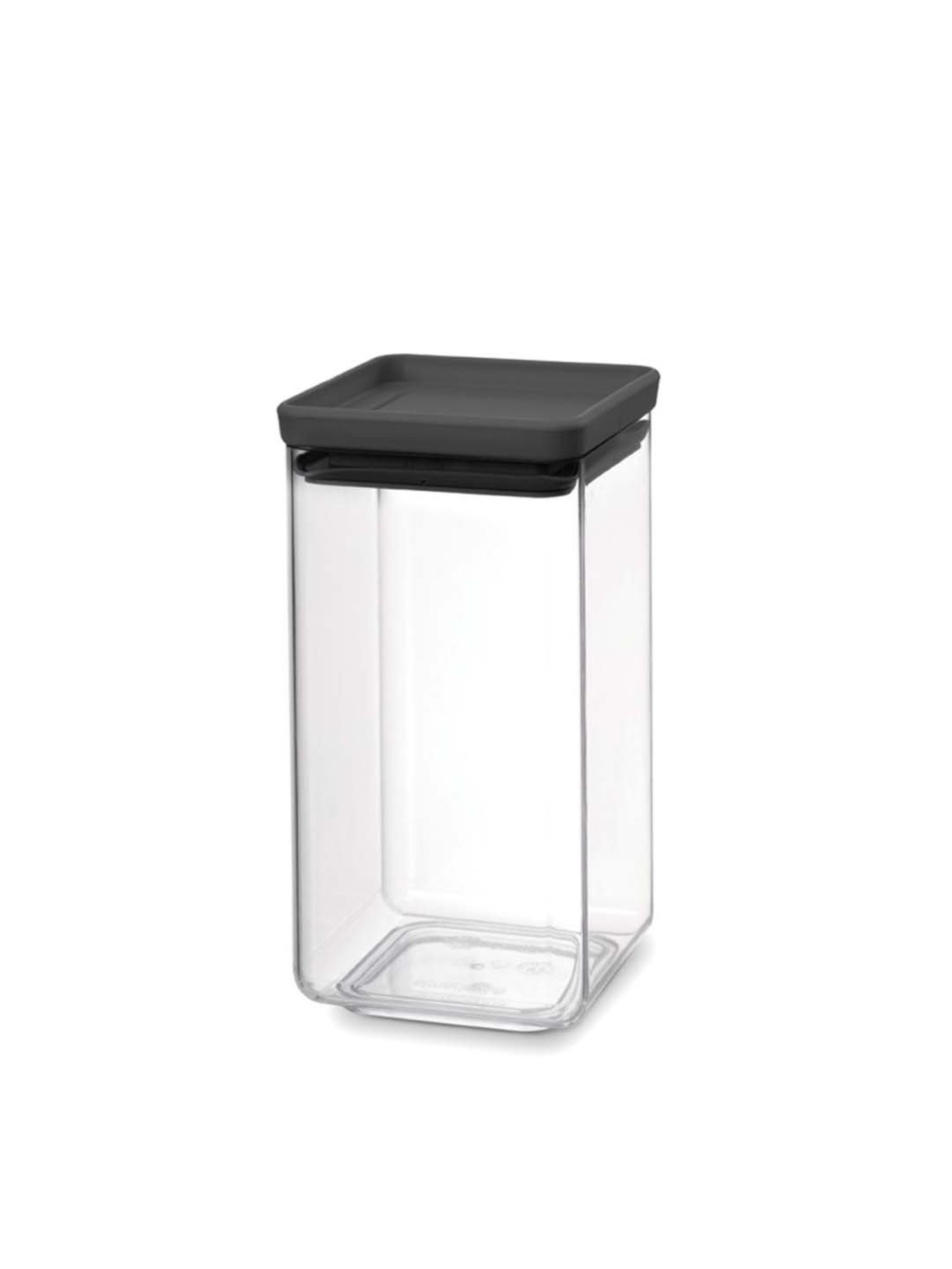 BRABANTIA Transparent Plastic Square Containers with Lid (1600 ml) - Set of 1