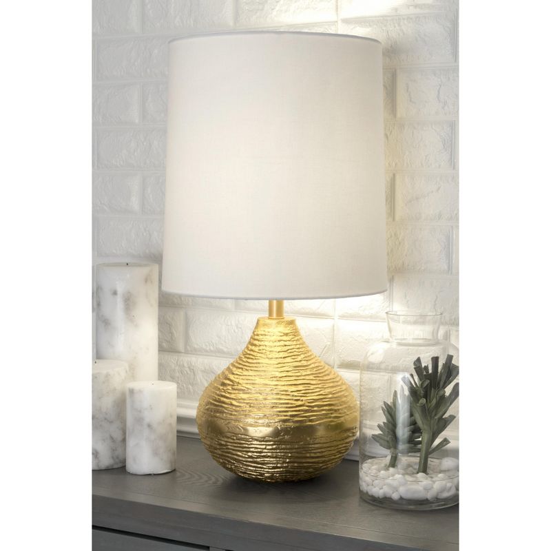 nuLOOM Wilson Aluminum 27" Table Lamp Lighting - Brass 27" H x 13" W x 13" D