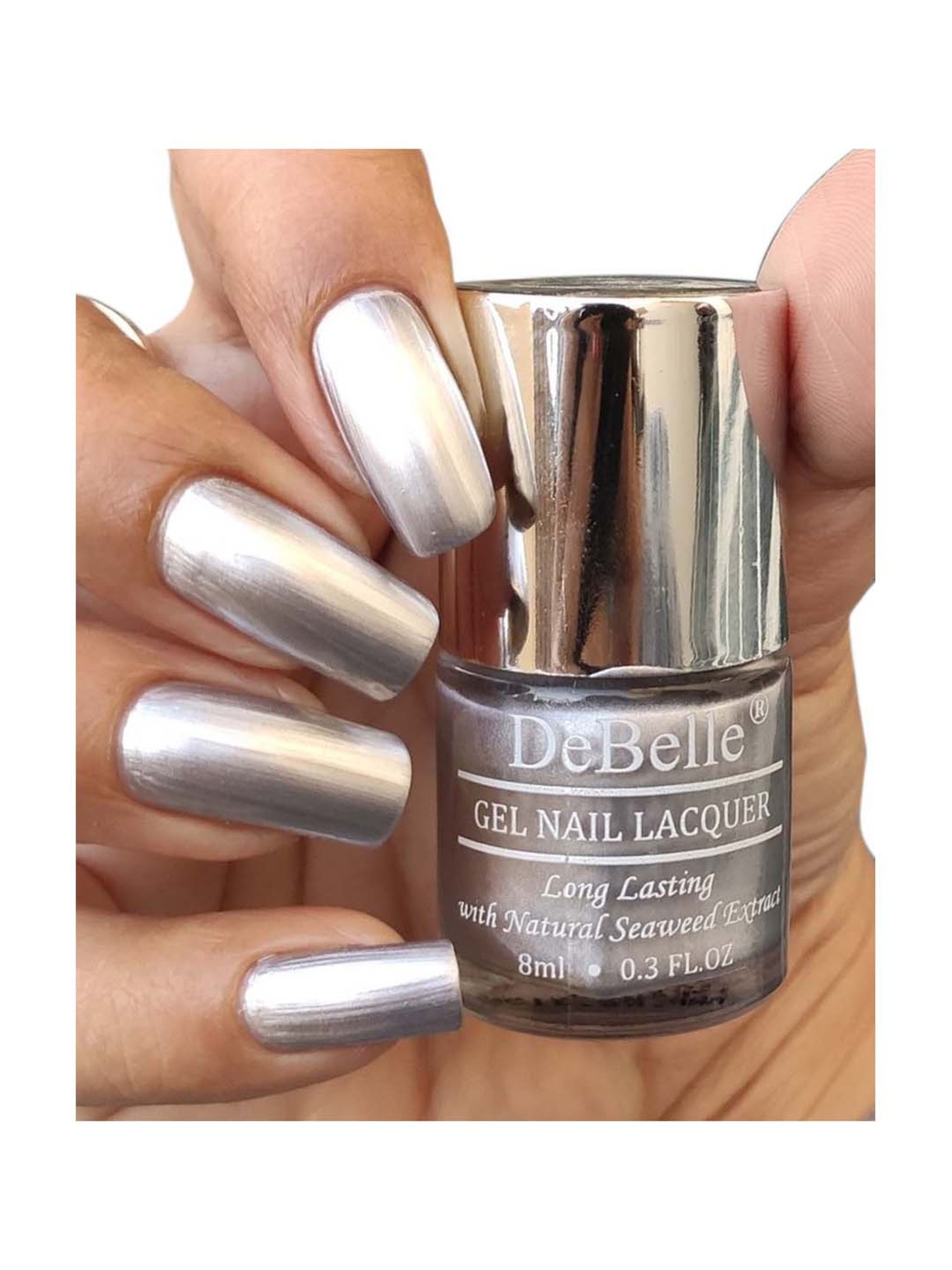 DeBelle Gel Nail Lacquer Chrome Silver - 8 ml