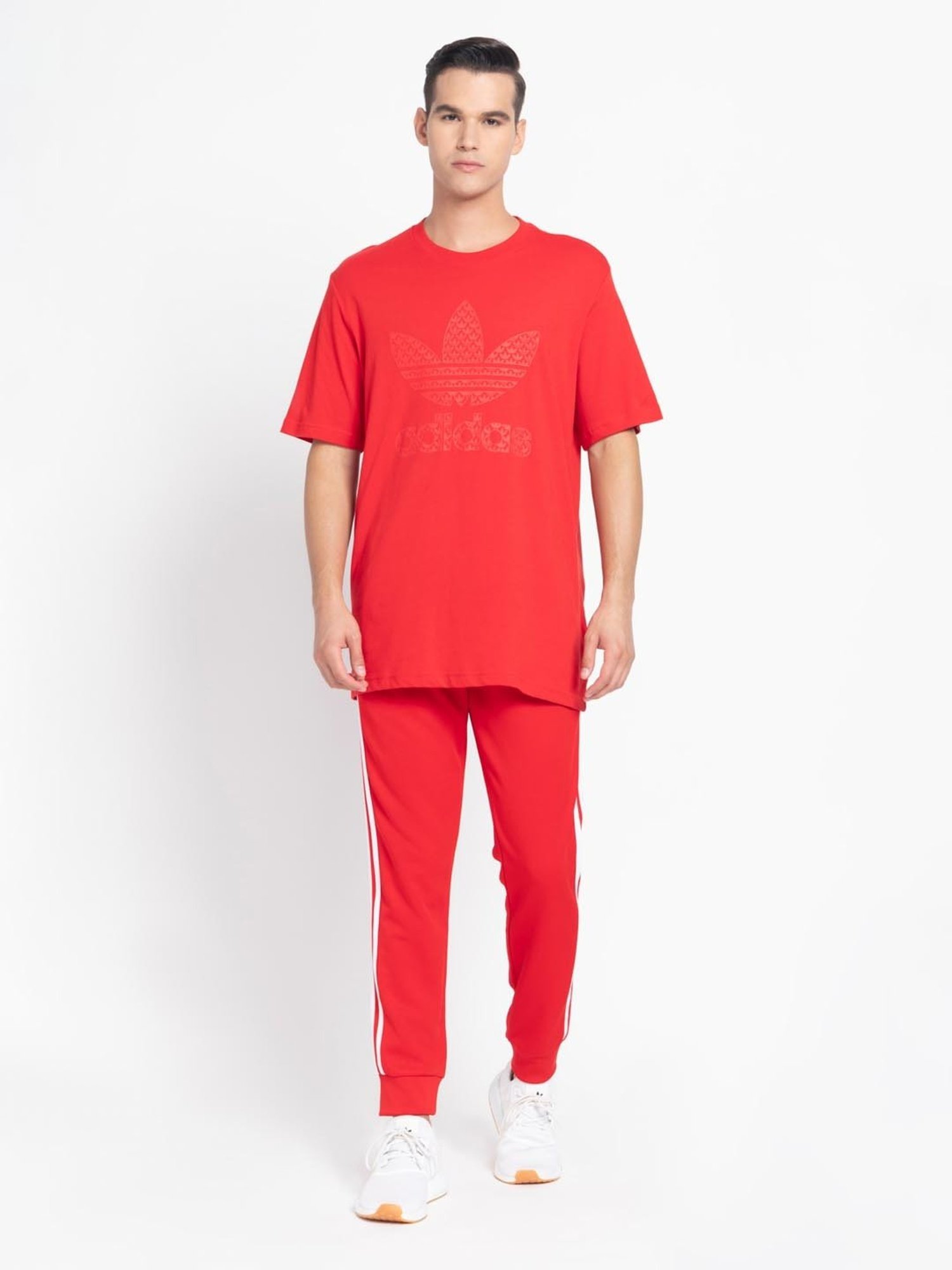 Adidas Originals Red Regular Fit T-Shirt