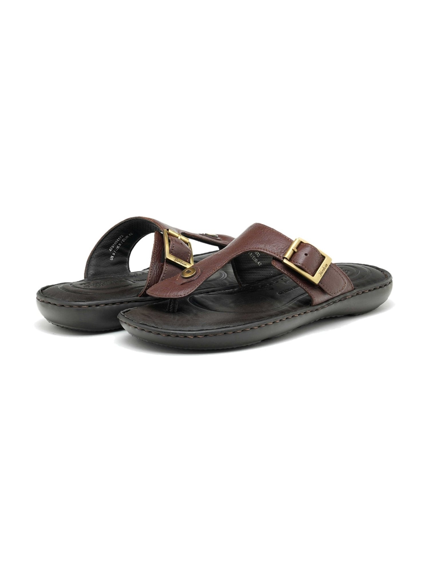Florsheim Men's Brown T-Strap Sandals
