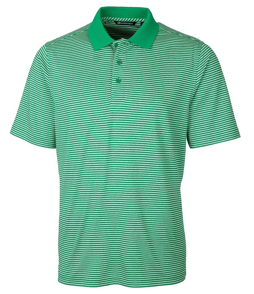 Cutter & Buck Big & Tall Forge Polo Tonal Stripe Performance Stretch Short-Sleeve Polo Shirt