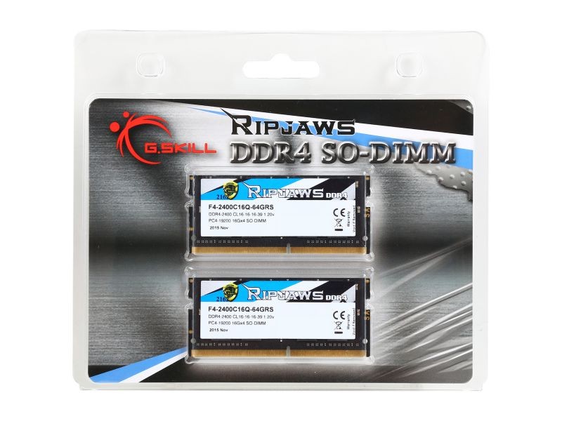 G.SKILL Ripjaws SO-DIMM 8GB 260-Pin DDR4 SO-DIMM DDR4 3200 (PC4 25600) Laptop Memory Model F4-3200C18S-8GRS