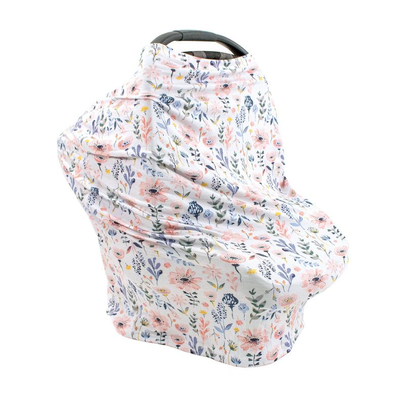 Bebe au Lait Pure and Simple 5-in-1 Multiuse Nursing Cover - Poppies Floral