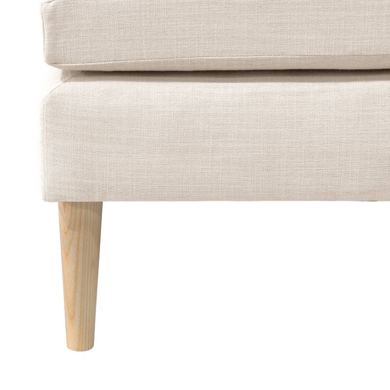 Pillowtop Ottoman Linen Talc - Simply Shabby Chic®