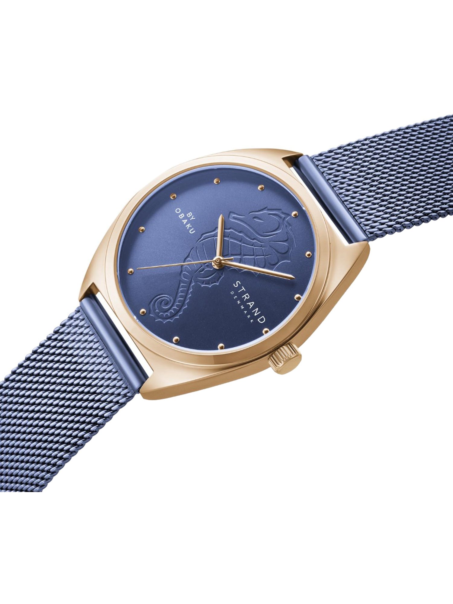 STRAND by Obaku S719LXVLML-DSH Seahorse Ocean Analog Watch for Women