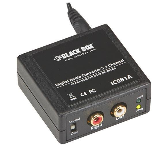 DIGITAL AUDIO CONVERTER - 5.1 CHANNEL, GSA, TAA, 45 DAY STANDARD RETURN POLICY