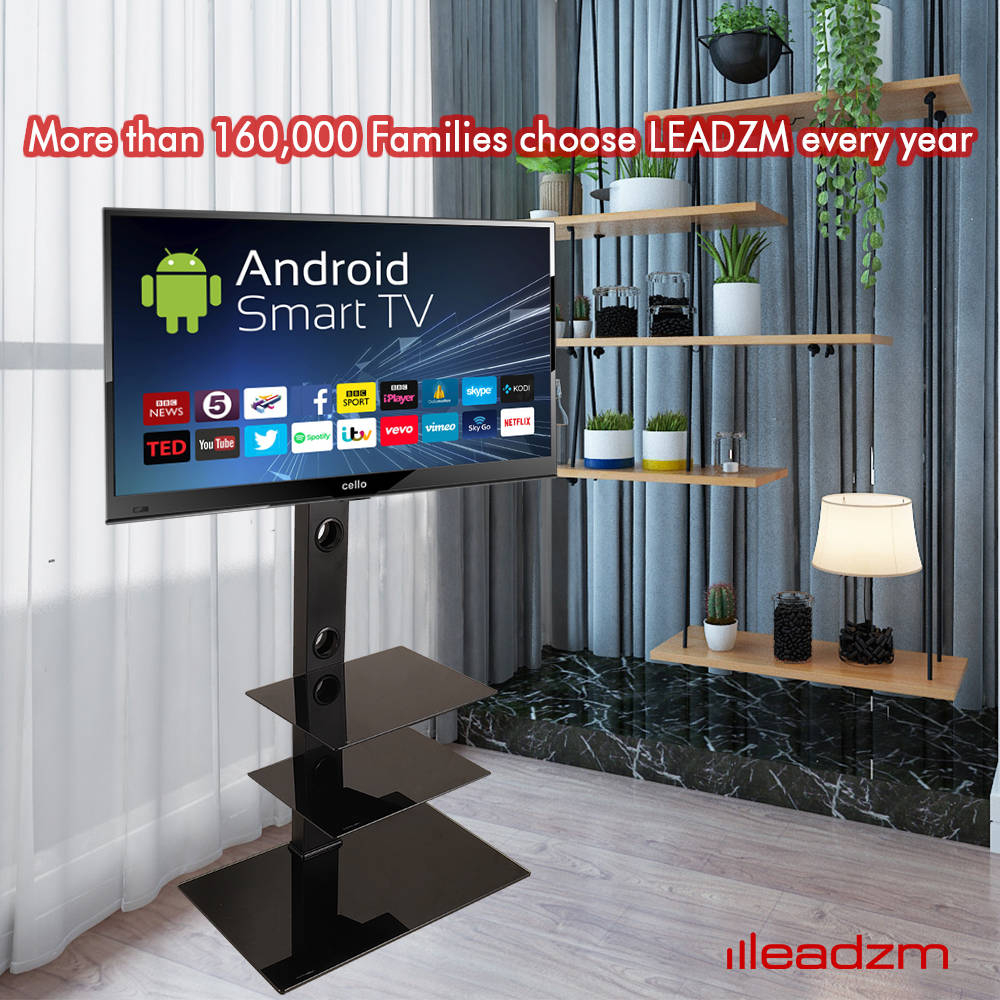 Universal Floor TV Stand Swivel Mount for 32 37 40 42 46 47 50 55 60 65 IN TVs