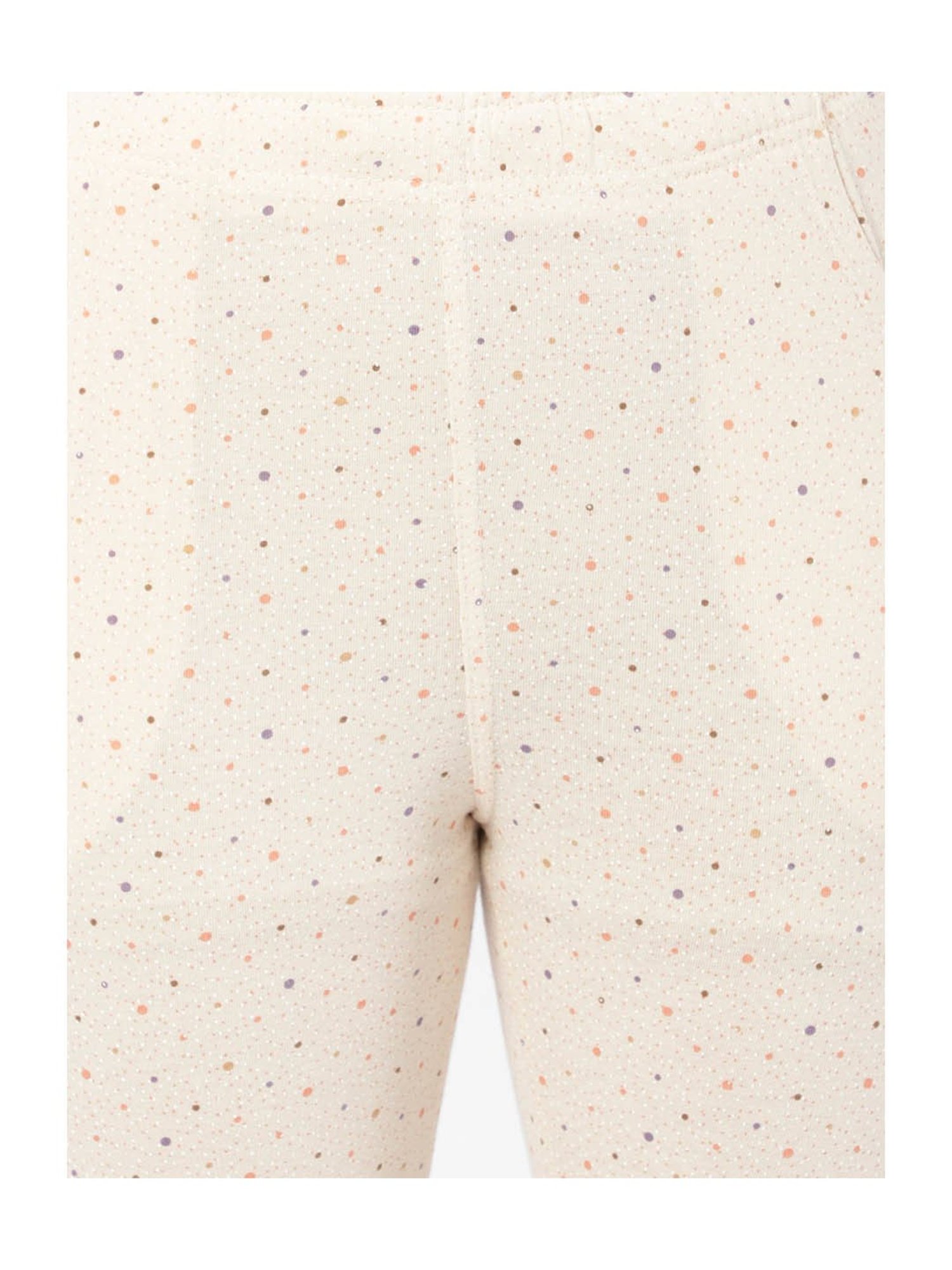 Sweet Dreams Kids Beige Printed Top with Capri