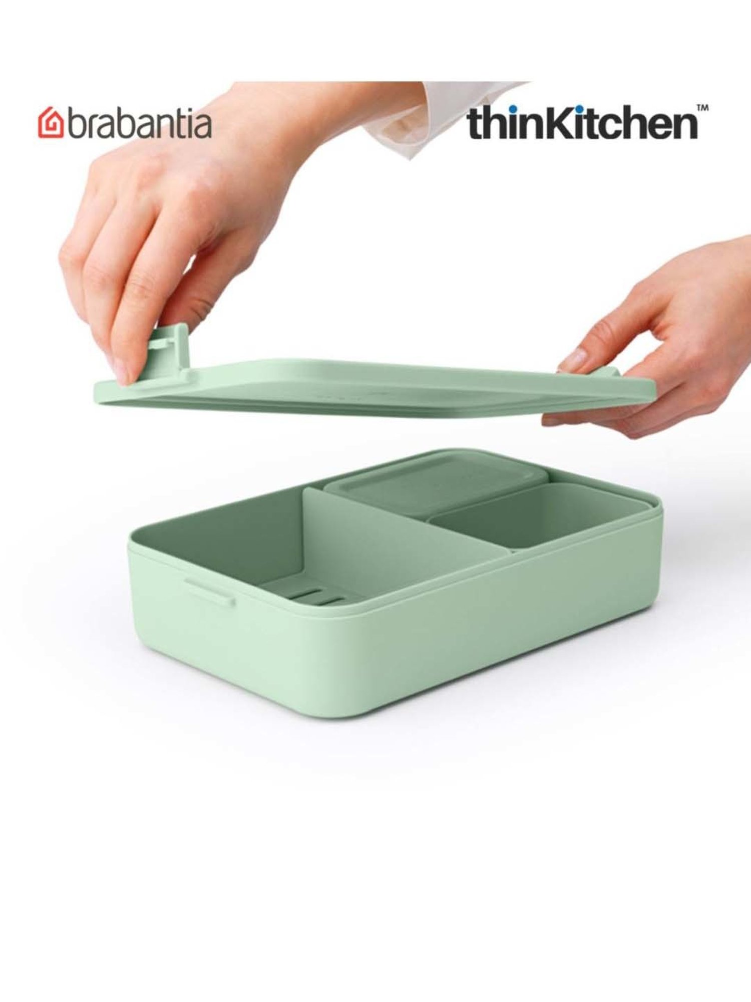 Brabantia Green Plastic Make & Take Lunch Box Bento (2 L)