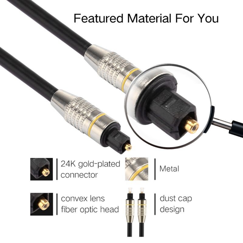 1.5m OD4.0mm Toslink Male to 3.5mm Mini Toslink Male Digital Optical Audio Cable