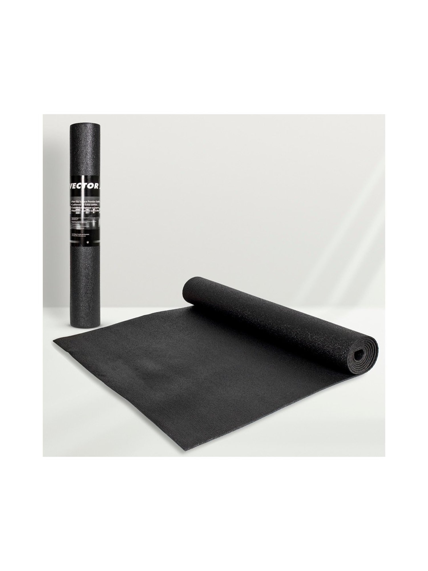 Vector X Non-Toxic Phthalate Free Yoga Matt (Black) Size - 4MM