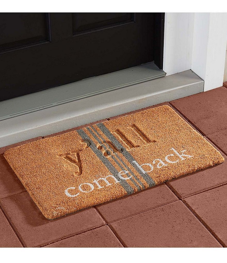 Mud Pie Front Porch Collection Y'all Come Back Mat