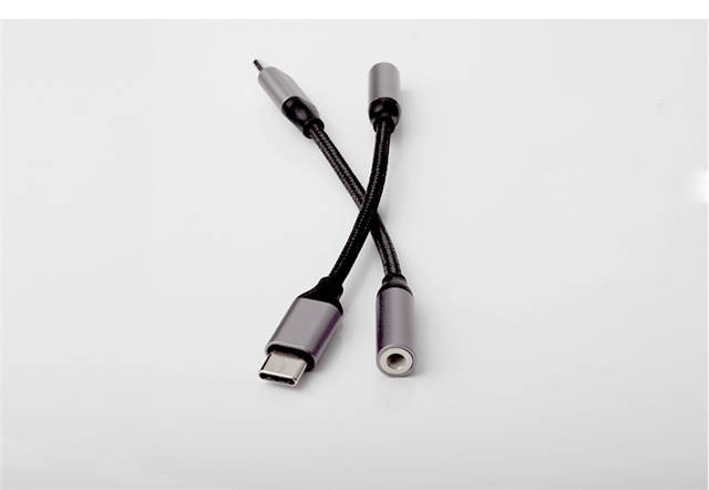 Braided cable adapter type-c to 3.5 audio adapter