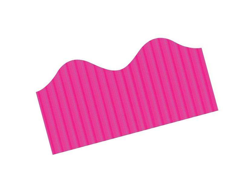 Bordette 0037346 Pacon Scalloped Magenta Border, 2-1/4 in X 50 ft