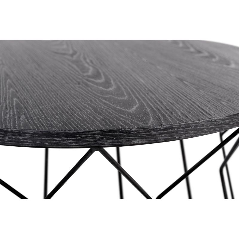 Fleur Coffee Table Noir Black - Adore Decor