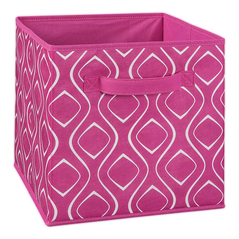 ClosetMaid 184400 Nonwoven Polypropylene Fabric Multiple Item Spacious Storage Organizer Cube with Two Handle Design, Fuchsia Diamond (6 Pack)