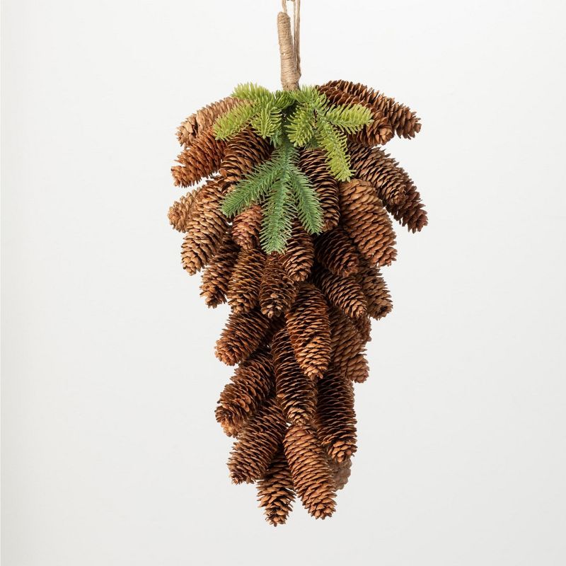 Sullivans Pinecone Swag 21"H Brown