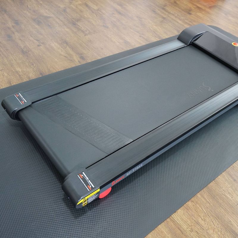 Sunny Health & Fitness Walkstation Slim Flat Treadmill for Under Desk