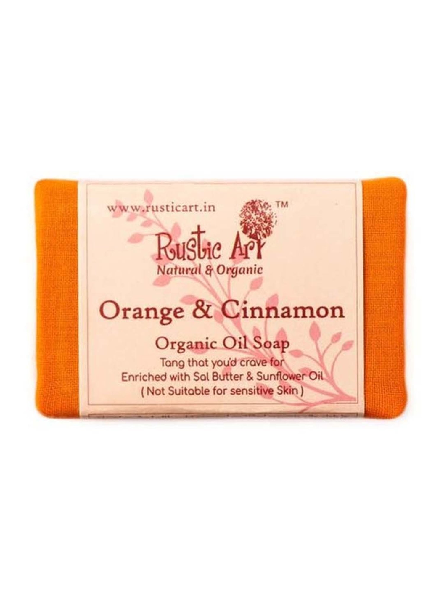 Rustic Art Orange and Cinnamon Soap - 100 gm