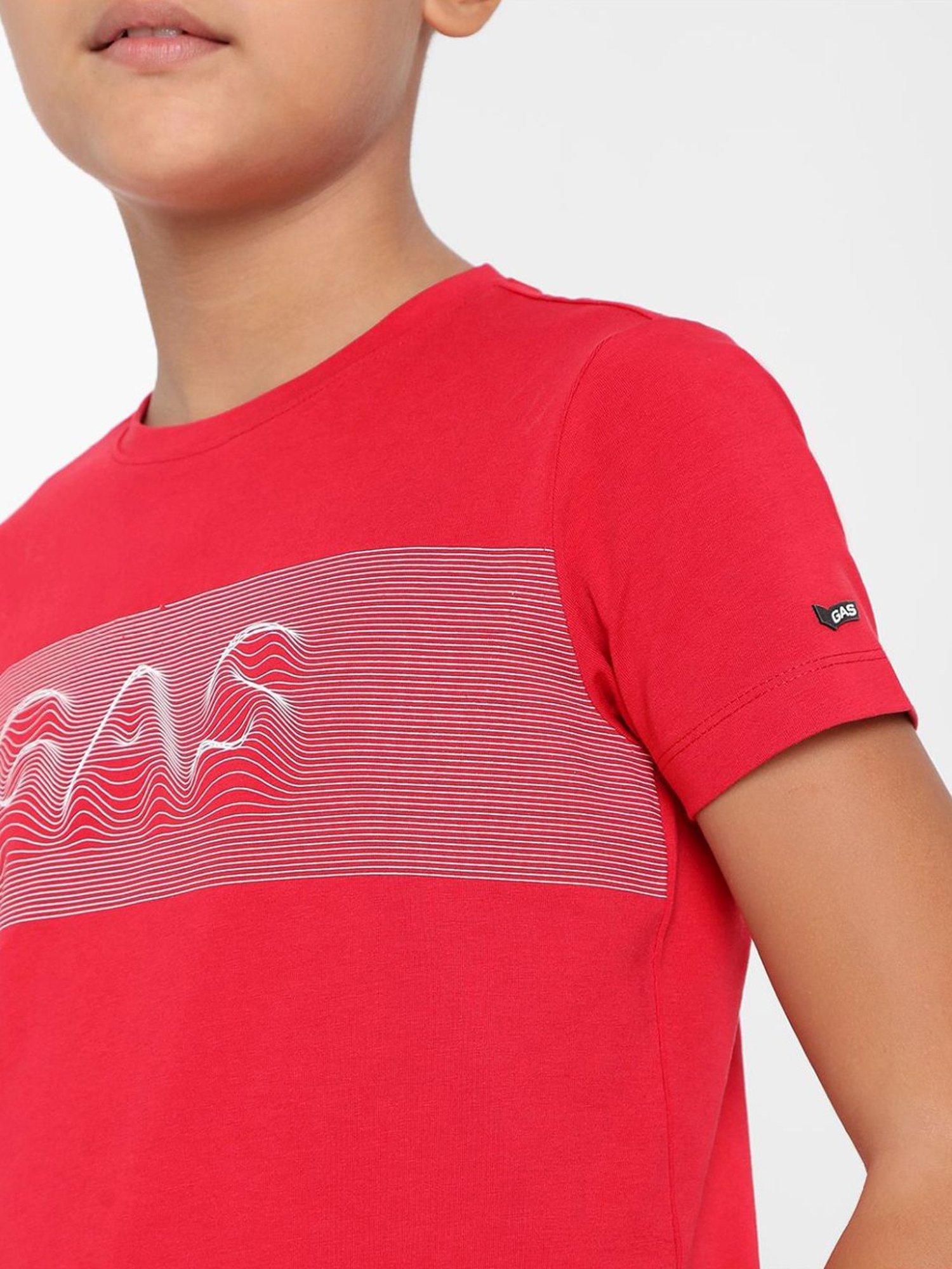 Gas Boys Red Printed T-Shirt