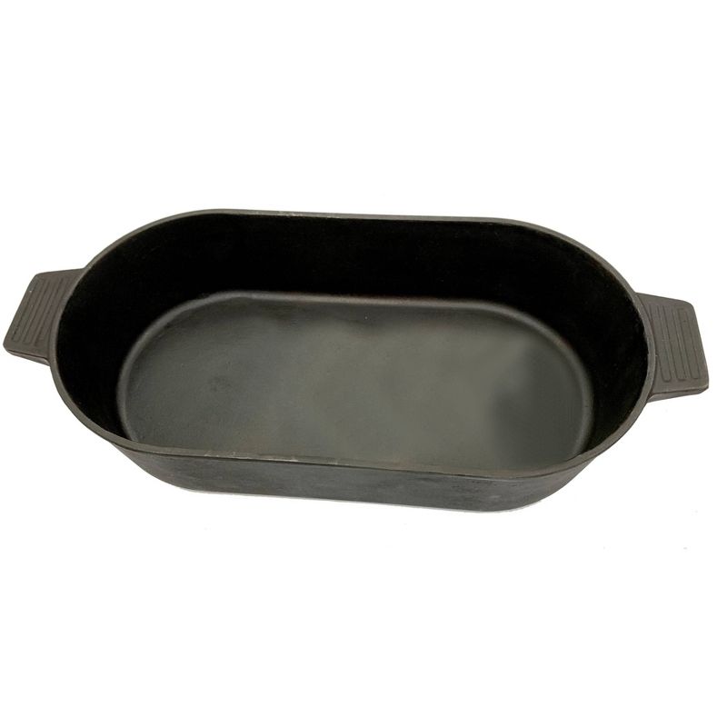 Bayou Classic Cast Iron 6qt Oval Fryer with Griddle Lid