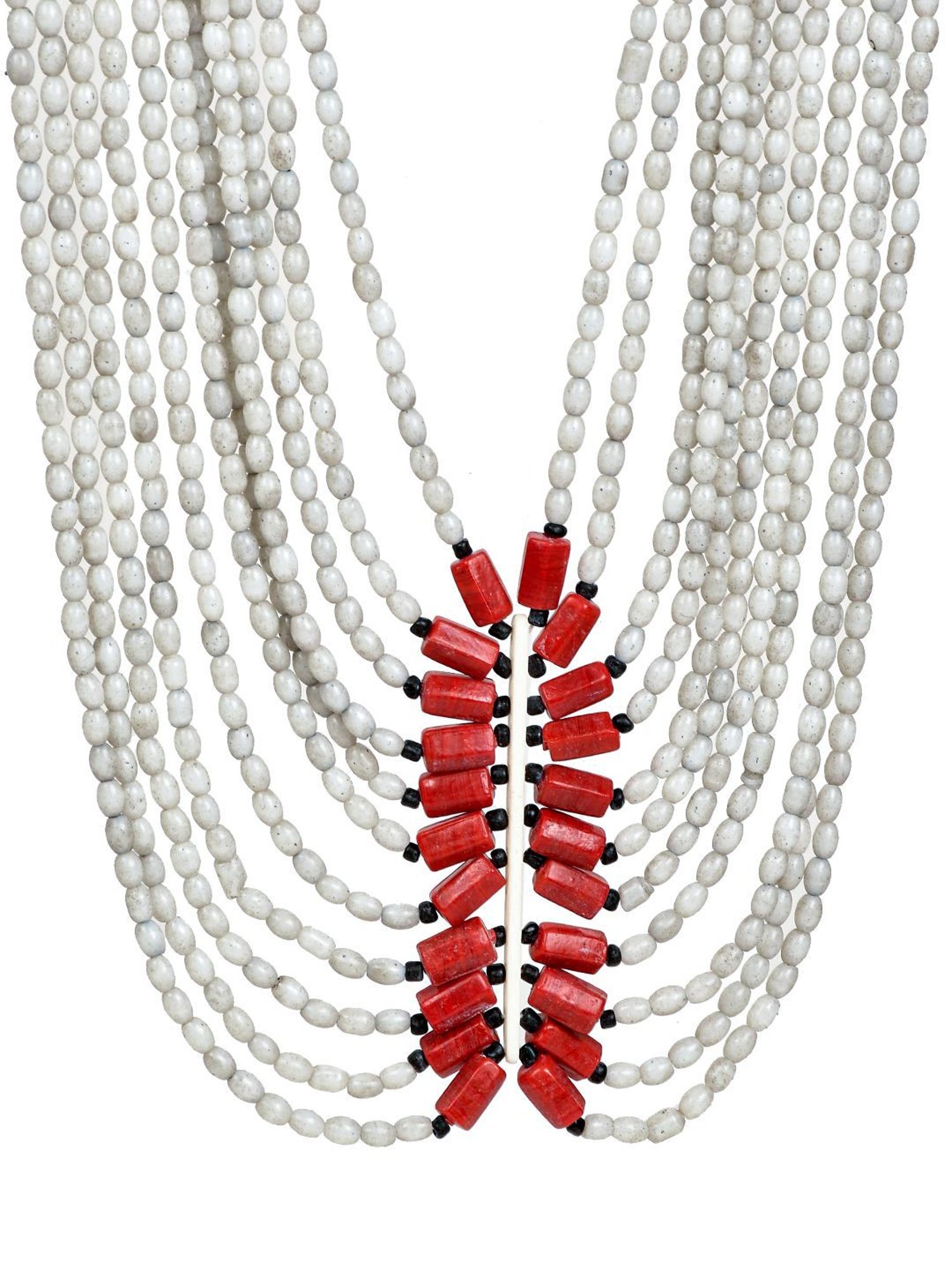 Imli Street Multicolor Vintage Naga Beaded Tribal Necklace