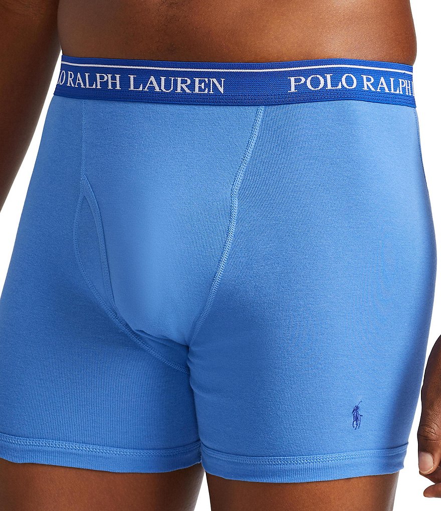 Polo Ralph Lauren Big & Tall Classic Fit Cotton Boxer Briefs 3-Pack