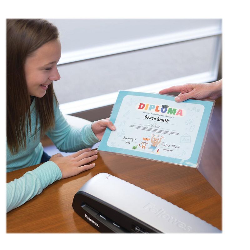 Fellowes Laminating Pouches Ltr 5Mil 9"x11-1/2" 50Shts/PK CL 5223001