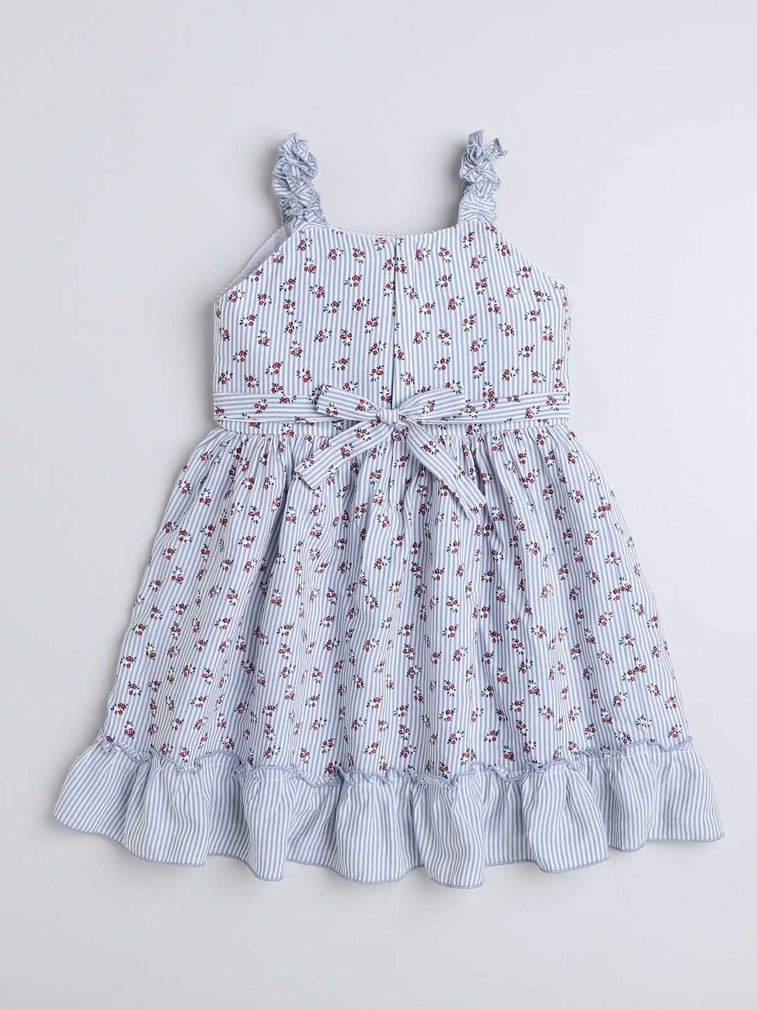 The Magic Wand Kids Blue Floral Print Dress