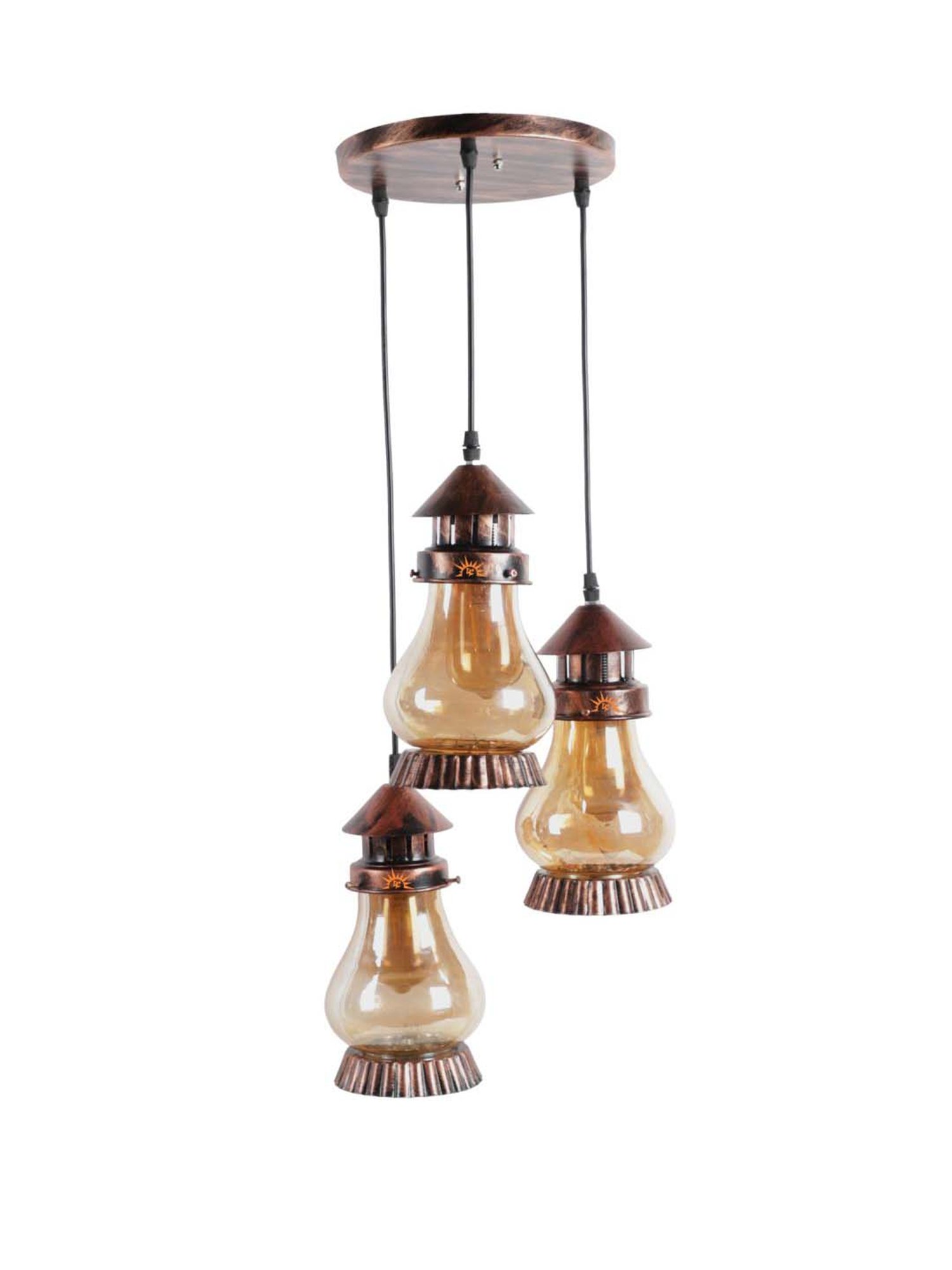 DecorativeRay Transparent Hanging Light - Set of 1